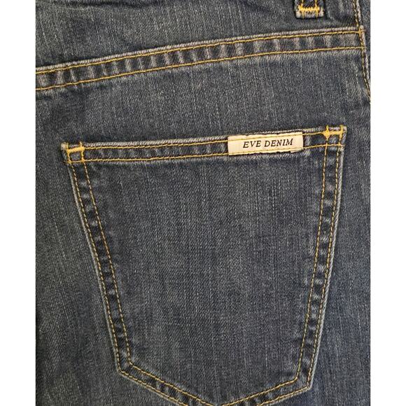 Eve Denim Jeans Womens 26 Made in USA Juliette Straight Button Fly Dark Wash - Picture 6 of 12